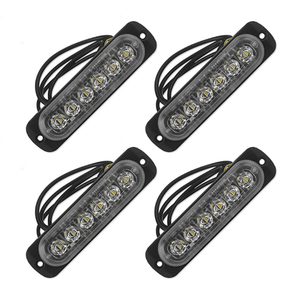 12V-24V 6Led Car Vehicle Warning Strobe Flashing Blue 4713408189920