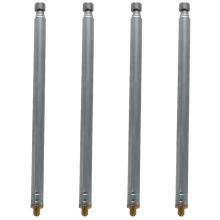 13.6 Inch 345mm FM Radio TV Telescopic Whip Antenna Aerial Silver