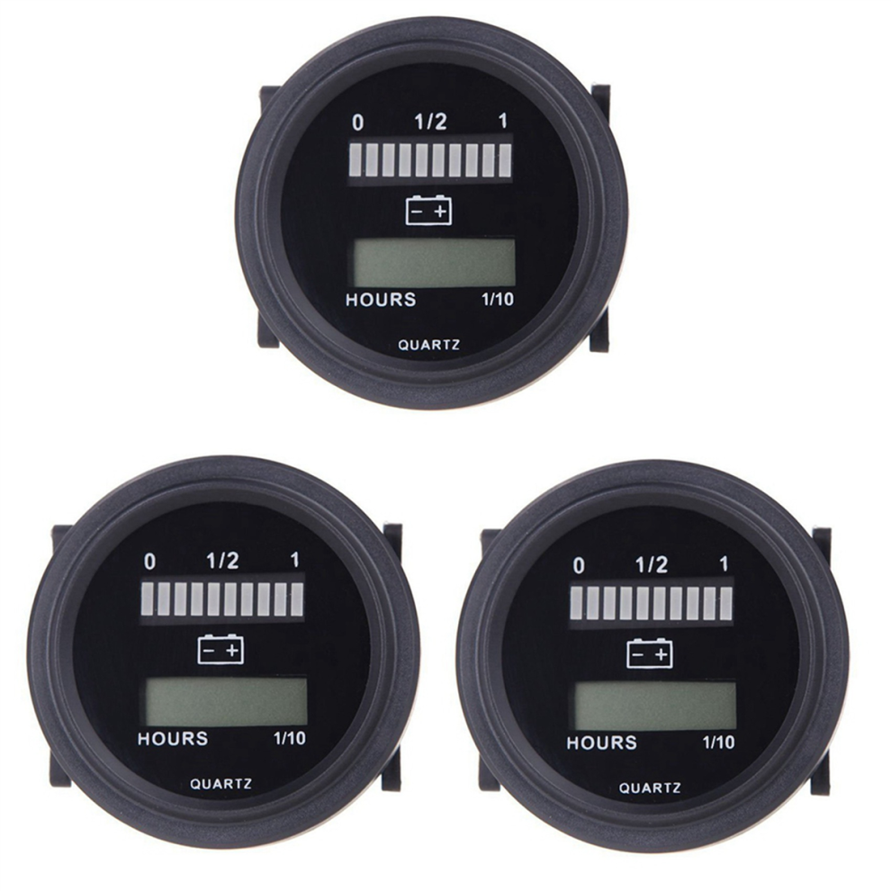 12V/24V/36V/48V/72V Led Digital Battery Status Charge Indicator Black 4713408189845
