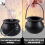 12Pcs Mini Black Cauldron with Handle Halloween Mini Witch Cauldron 3