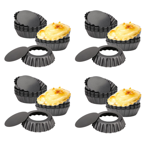 13 Pcs Egg Tart Molds, 3inch Cake Muffin Mold Tin Pan Baking Tool