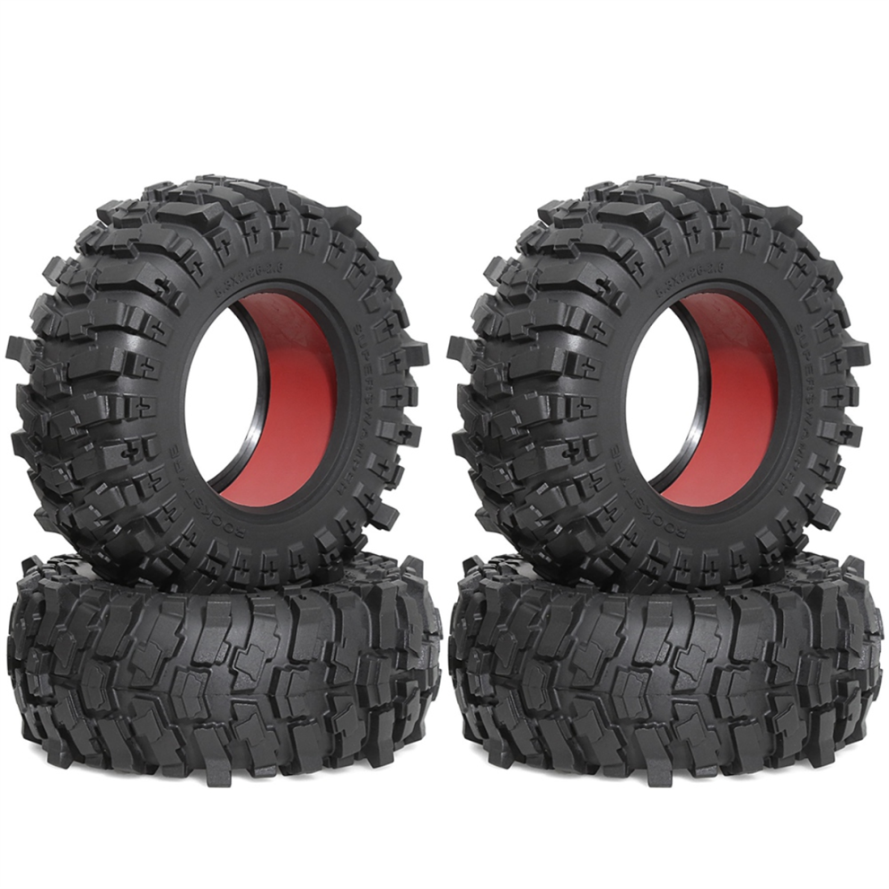 132Mm 2.6Inch Rubber Tire Wheel Tyre For 1/8 1/10 Rc Crawler Car,B 4713408191695