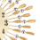 15 inch 3D Large Wall Clock Shiny Rhinestone (Gold) 5