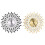 15 inch 3D Large Wall Clock Shiny Rhinestone (Gold) 4