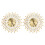 15 inch 3D Large Wall Clock Shiny Rhinestone (Gold) 1
