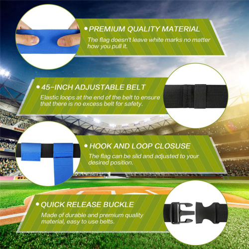 14 Player Adjustable Flag Football Set for Sport Training Competition 2