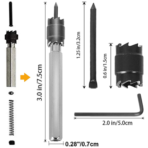 14-Piece 3/8Inch HSS Spot Welding Cutter Set for Spot Welding 1