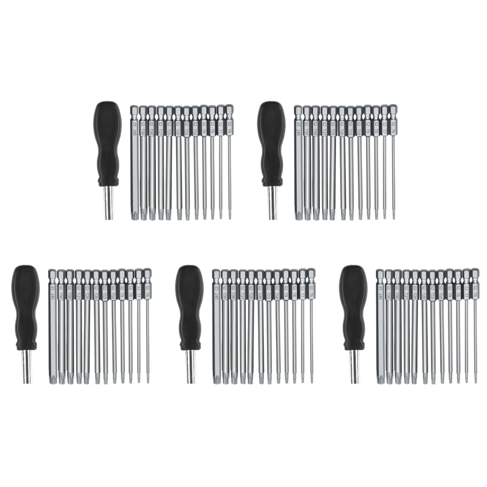 13Pcs 100Mm Torx Long Screwdriver Bits Set,T6-T40, 1/4 Inch Hex Shank 4713408192326