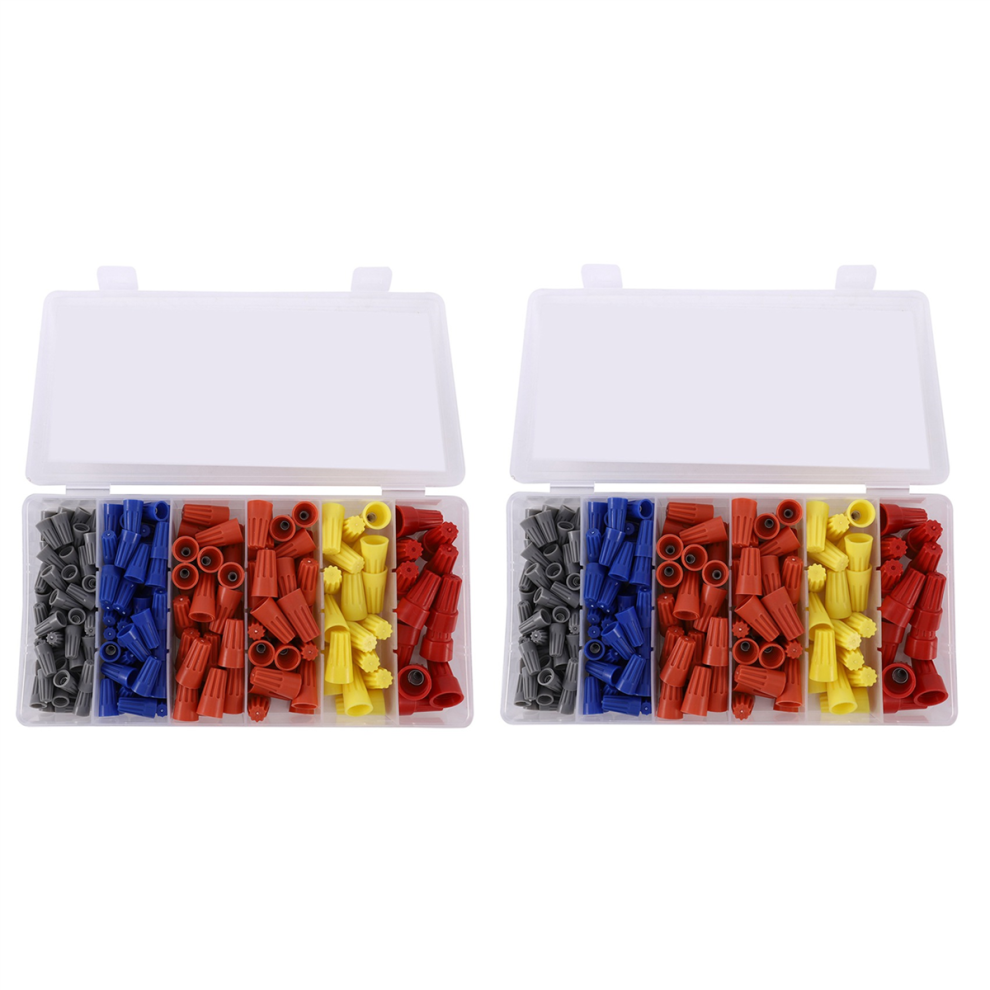 158Pcs 5 Colors Electrical Wire Connector Terminal Spring Inserted 4713408129902