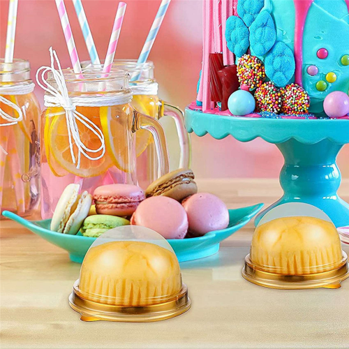 150 Pcs Mini Cupcake Boxes Muffin Pod Dome Muffin Cake Container 1