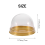 150 Pcs Mini Cupcake Boxes Muffin Pod Dome Muffin Cake Container 7