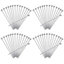 15Pcs Cocktail Picks, 4 Inch Reusable Stainless Steel Picks