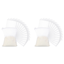 15PCS Aquarium Mesh Media Filter Bags, Nylon Media Filter Mesh Bags