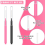 150 Pieces Mini Eyebrow Brush with Cap Brow Lamination Brush 2
