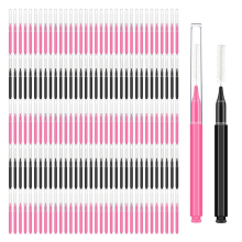 150 Pieces Mini Eyebrow Brush with Cap Brow Lamination Brush