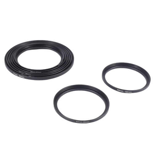 16 Pieces Step-Up Ring Set,Includes 49-52mm,52-55mm,55-58mm,58-62mm 2