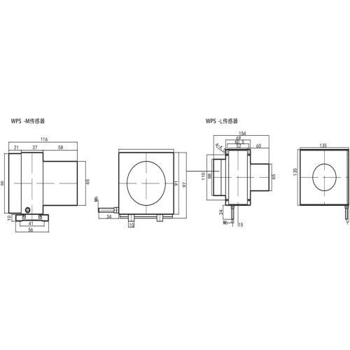 Pull Rope Wire Path Sensor 500mm V2 010V 2