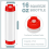 16 Oz Inverted Squeeze Bottles, Refillable Tip for Sauces Ketchup 4