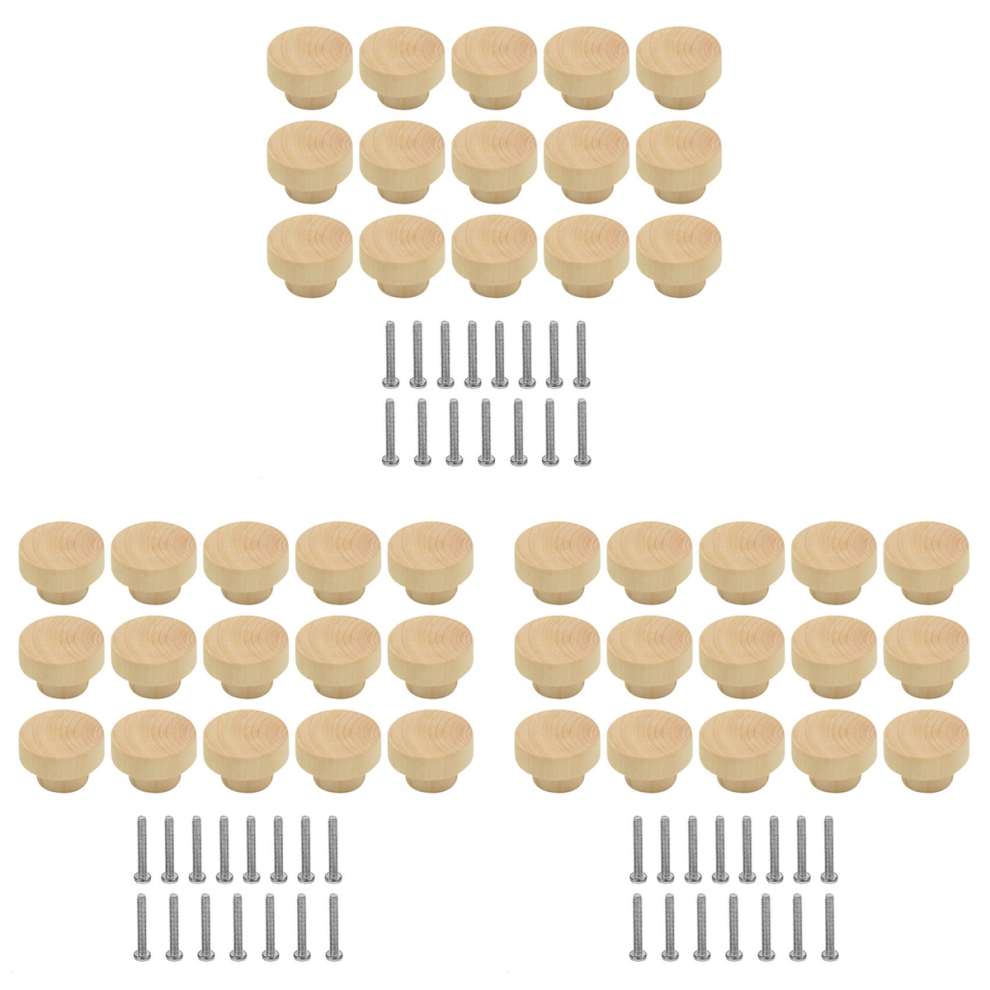 15Pcs Wooden Drawer Knobs, Furniture Knobs 4713408131820