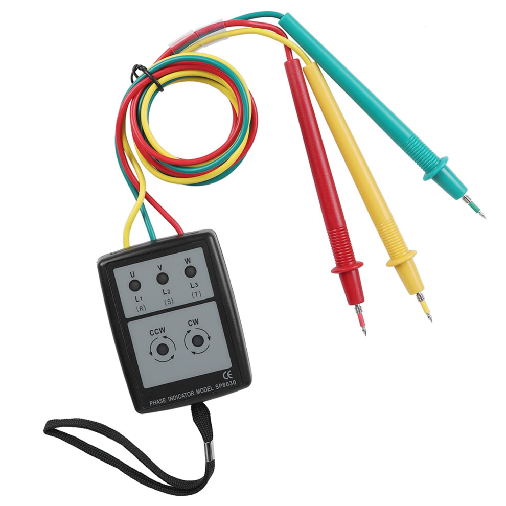 Phase Sequence Indicator, Led Buzzer, 60V 600V Ac,, Carry Case, Secure Clips, Reliable Performance 6276012012445
