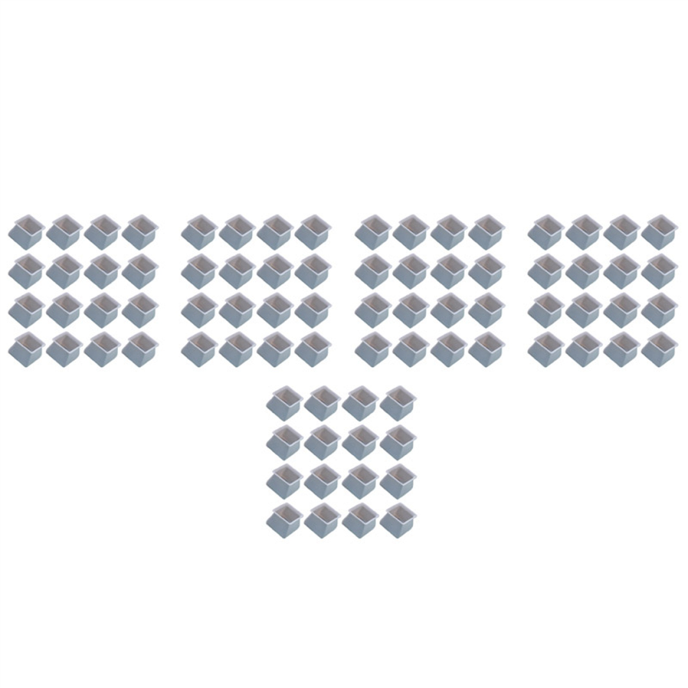 16Pcs Chair Leg Caps Silicone Floor Protector Square Anti-Slip-Gray-image-OPC-PJ2WGHD-NEW