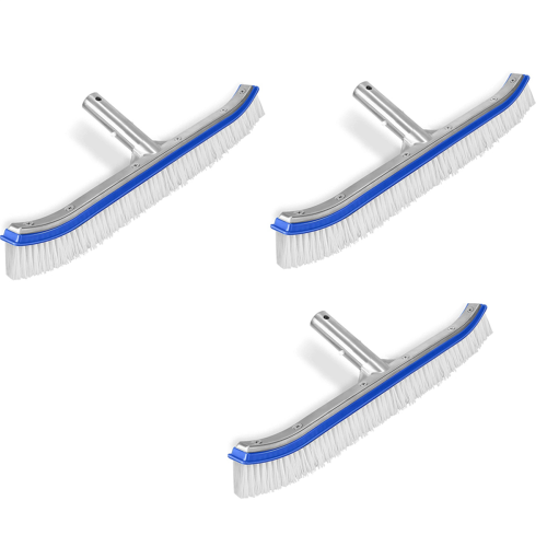 18 Inch Swimming Pool Cleaning Pole Brush Head Replacement Brush,Blue