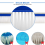 18 Inch Swimming Pool Cleaning Pole Brush Head Replacement Brush,Blue 2