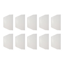 19 cm x 12.5cm Flat White Plastic Cake Decorator Dough Pastry Scraper