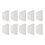19 cm x 12.5cm Flat White Plastic Cake Decorator Dough Pastry Scraper 1