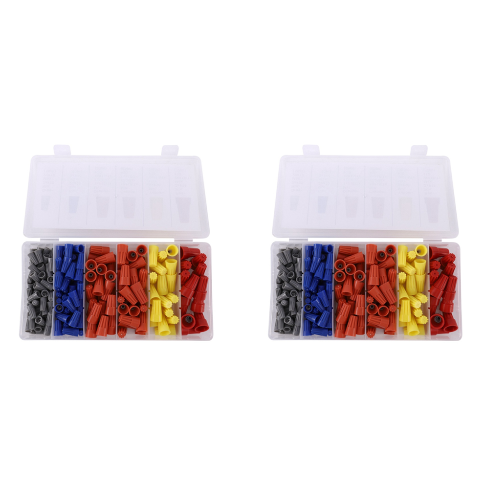 180Pcs Electrical Wire Connectors Screw Terminals,Connections Set 4713408150432