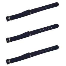 18mm Nylon Watch Band Drawstring Bracelet Strap Watch Strap Dark Blue