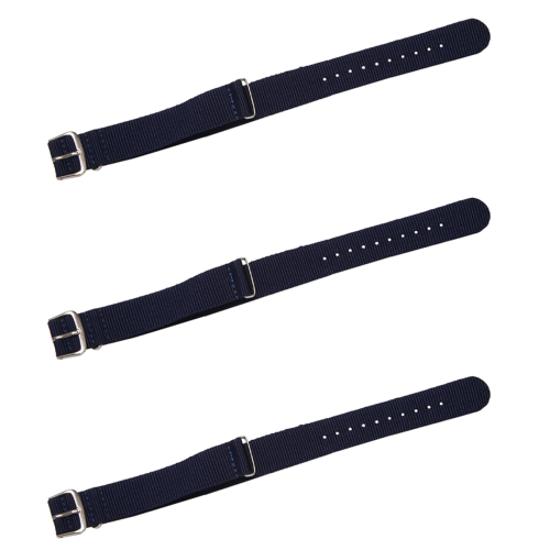 18mm Nylon Watch Band Drawstring Bracelet Strap Watch Strap Dark Blue