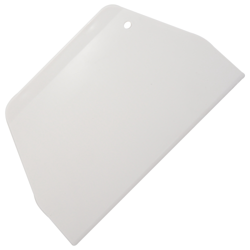 19x12.5cm Flat White Plastic Cake Decorator Dough Pastry Scraper Tool 2