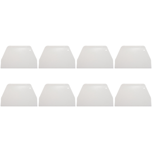 19x12.5cm Flat White Plastic Cake Decorator Dough Pastry Scraper Tool