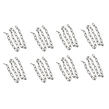 1M Heavy Duty Chain For Vintage Chandelier Hanging Lamp,Pearl black