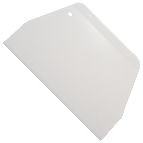 19x12.5cm Flat White Plastic Cake Decorator Dough Pastry Scraper Tool 1