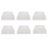 19x12.5cm Flat White Plastic Cake Decorator Dough Pastry Scraper Tool 1
