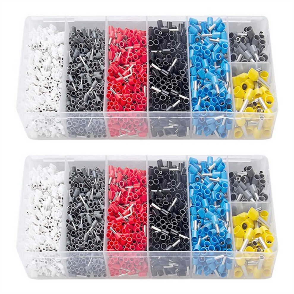 1900Pcs Wire Ferrules Terminals Kit For Electric 4713408137853