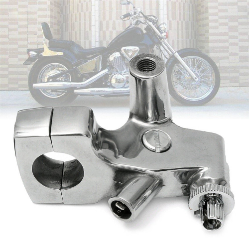 1inch Clutch Lever Mount Holder for Shadow 600 VT750 Silver 1