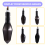 1 paire de clignotants LED pour moto 6