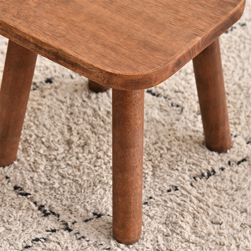 1-teiliger Schuhwechselhocker aus Massivholz 2