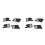 1Pair Front Headlight Bracket Repair Kits for X1 E84 2010-2015 3