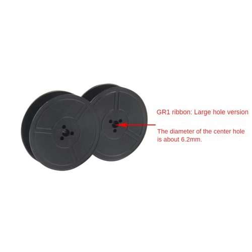 1PCS GR1 Typewriter Ribbon Twin Spool Typewriter Ribbon (Black) 2