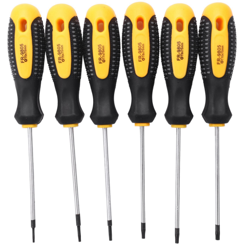 1Set -V Torx Screwdriver Set with Hole Magnetic T5-T10 Screw Driver 1