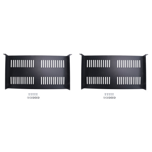 1U Server Rack Vented Cantilever Tray for 19In Network Equipment Rack