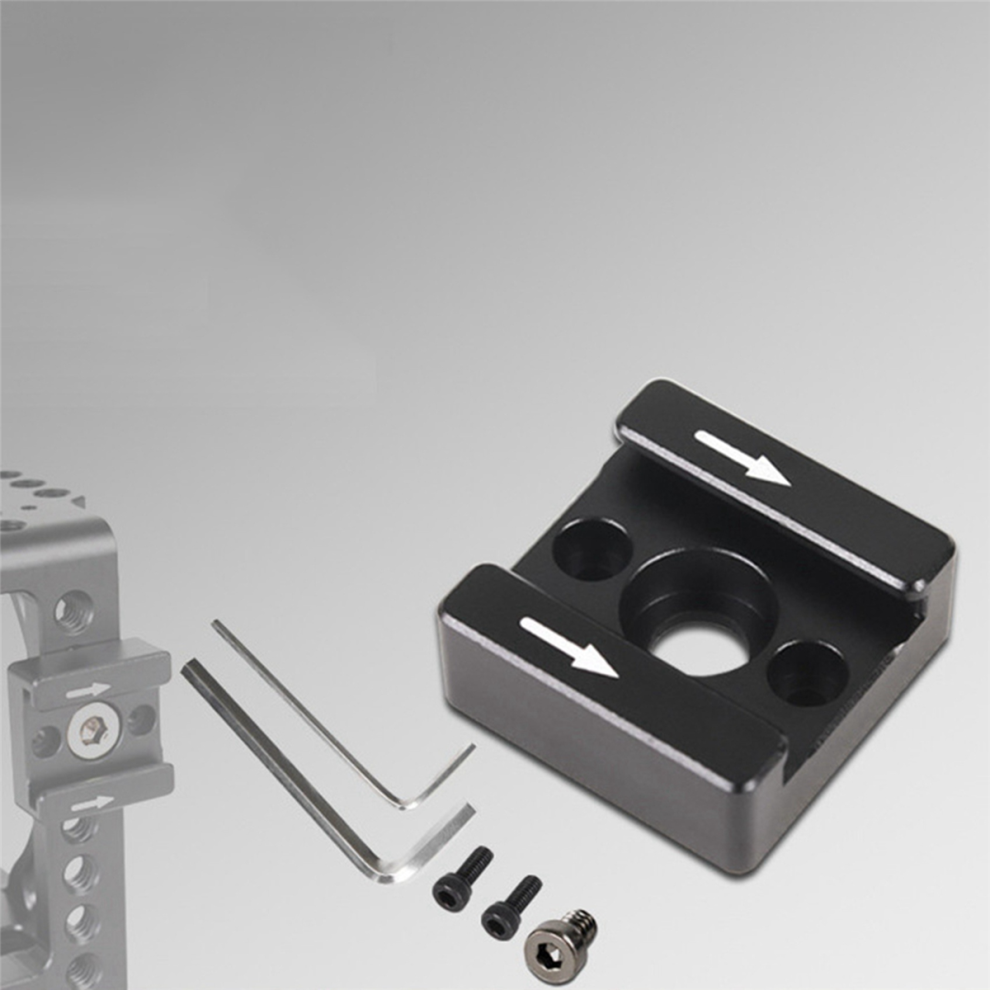 1Set 1/4 Thread Cold Hot Shoe Mount Adapter For Dslr Camera Cage Rig 4713408145636