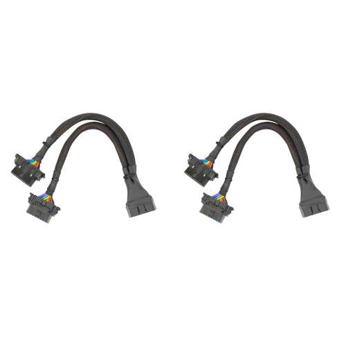 1X Male and 2X Female Extension Cable Adapter (1FT/30CM) (1Pack) 1