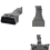 1X Male and 2X Female Extension Cable Adapter (1FT/30CM) (1Pack) 1