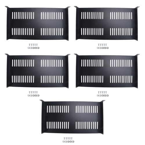 1U Server Rack Vented Cantilever Tray for 19In Network Equipment Rack