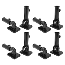 2 in 1 Flagpole Heavy Duty Weather Wind (Black)